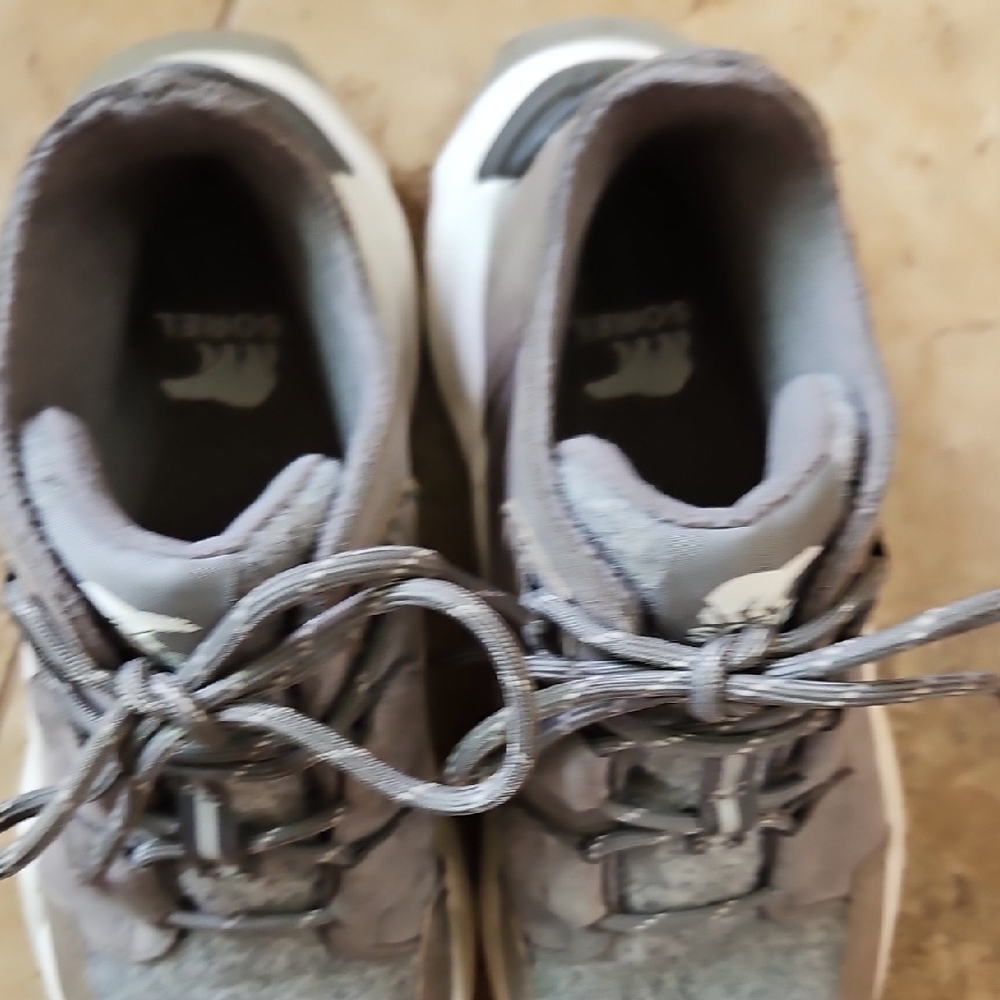 Sorel Womens Weatherproof Gray Sneakers - Picture 7 of 9